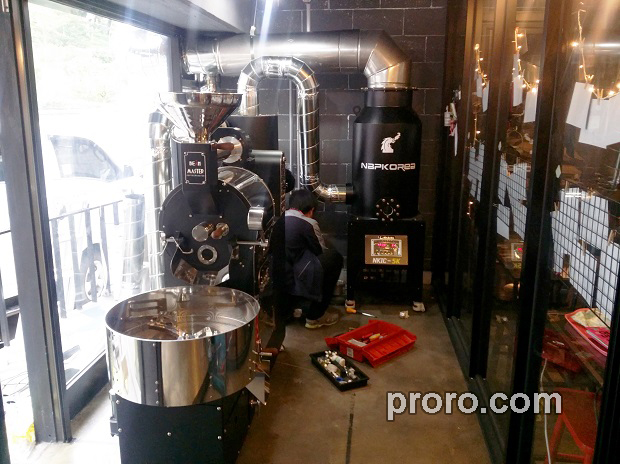 GIESEN 吉森咖啡烘焙机 消烟消味后燃机 安装案例 - LABEL COFFEE咖啡店
