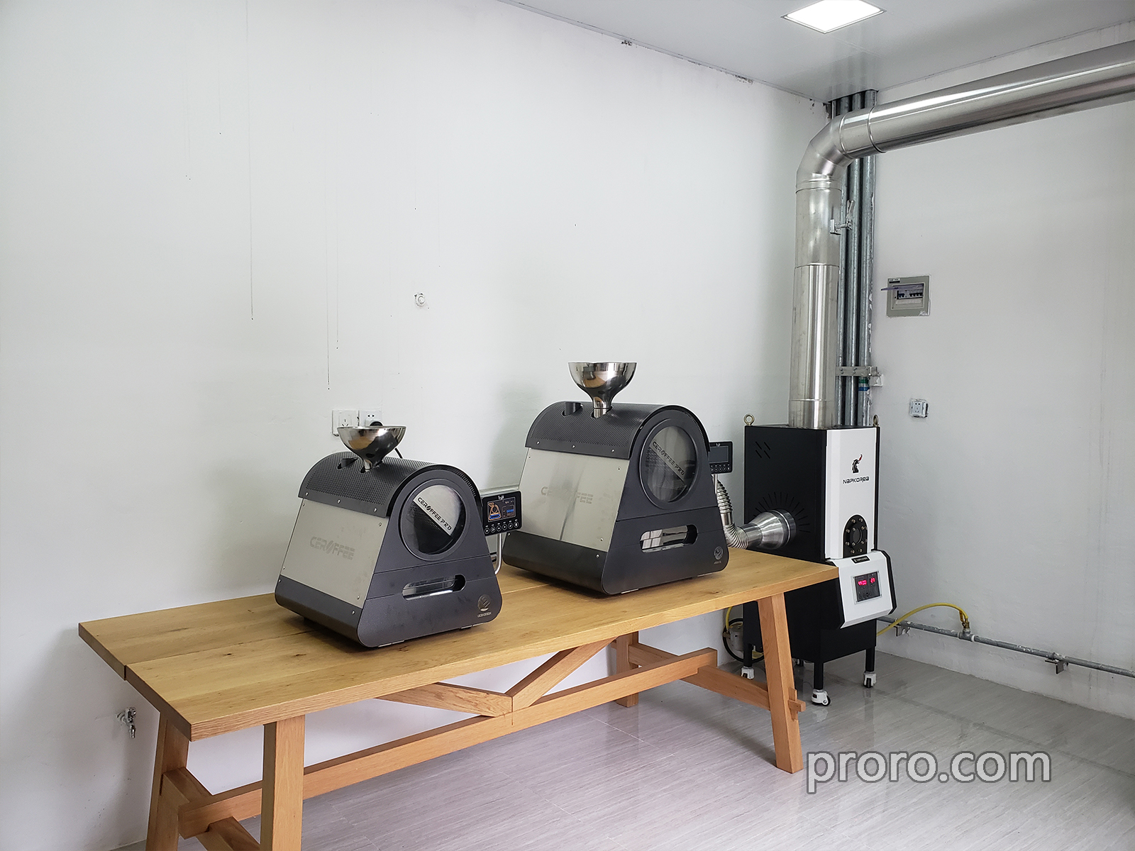 CEROFFEE 咖啡烘焙机 消烟除味 后燃机 安装案例 - 西恩泰克中国总公司照片。
