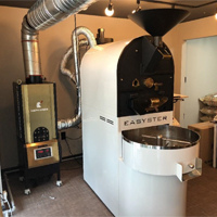 EASYSTER 咖啡烘焙机 除烟消味 后燃机 安装案例 - BLACK GROUND咖啡工厂店
