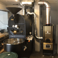 EASYSTER 咖啡烘焙机 消烟除味 后燃机 安装案例 - Up Side咖啡店
