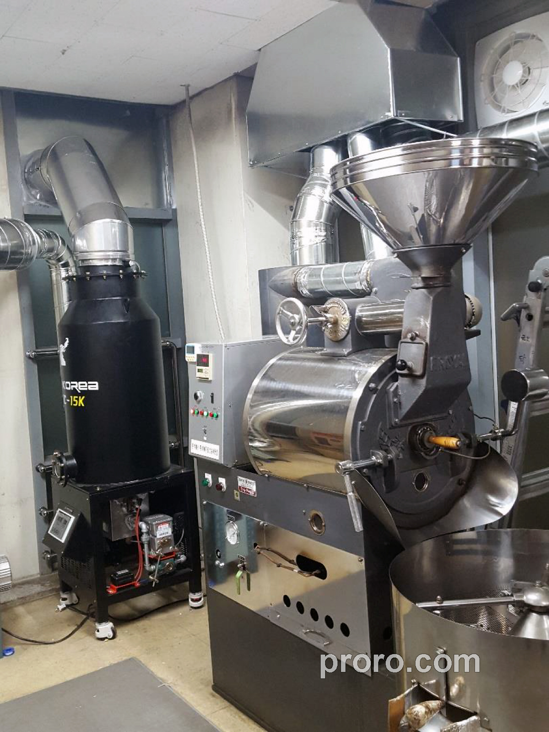 FUJIROYAL 富士皇家咖啡烘焙机 消烟除味 后燃机 安装案例 - 珈琲豆林咖啡工作室