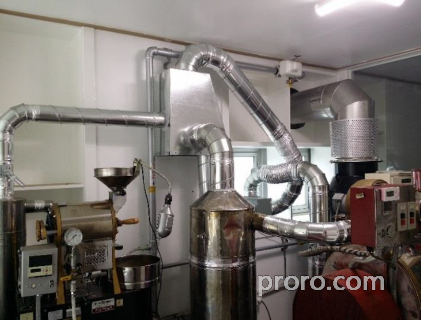 BUHLER 布勒咖啡烘焙机 除烟消味 后燃机 安装案例 - Cuchasa Coffee Roasters咖啡烘焙工厂