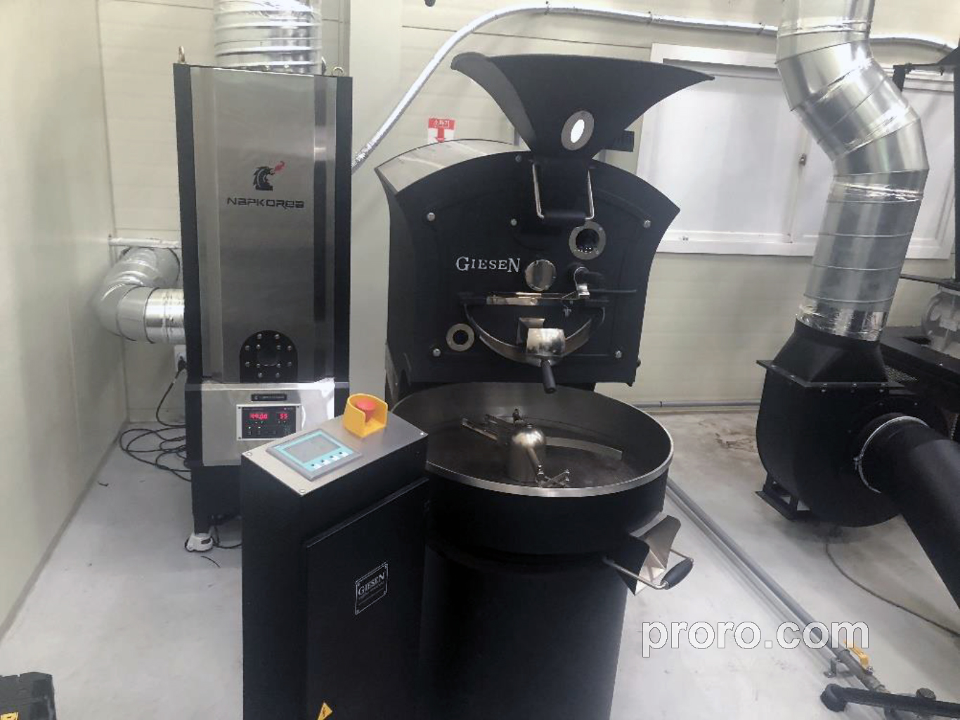 GIESEN 吉森咖啡烘焙机 除烟消味 后燃机 安装案例 - Felicita Roastery咖啡烘焙工厂。