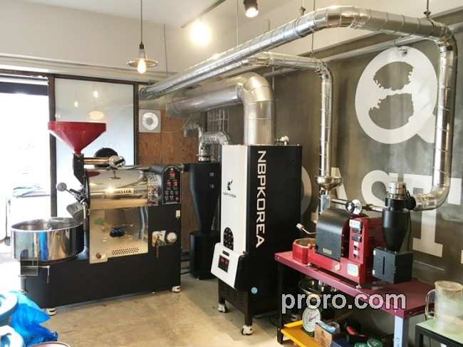 PROASTER 泰焕咖啡烘焙机 消烟除味 后燃机 安装案例 - Roasting Point咖啡店。