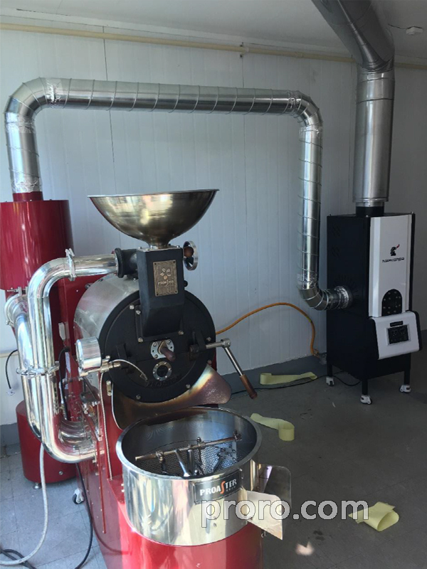 PROASTER 泰焕咖啡烘焙机 后燃机 安装案例 - Smile And Coffee System咖啡工作室