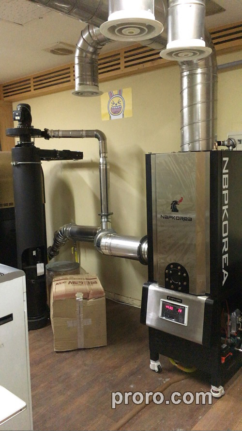 PROBAT 咖啡烘焙机  除烟除味 后燃机 安装案例 - All Next咖啡工作室。