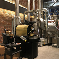 PROBAT 咖啡烘焙机 无烟无味 后燃机 安装案例 - EDIYA COFFEE咖啡工厂店