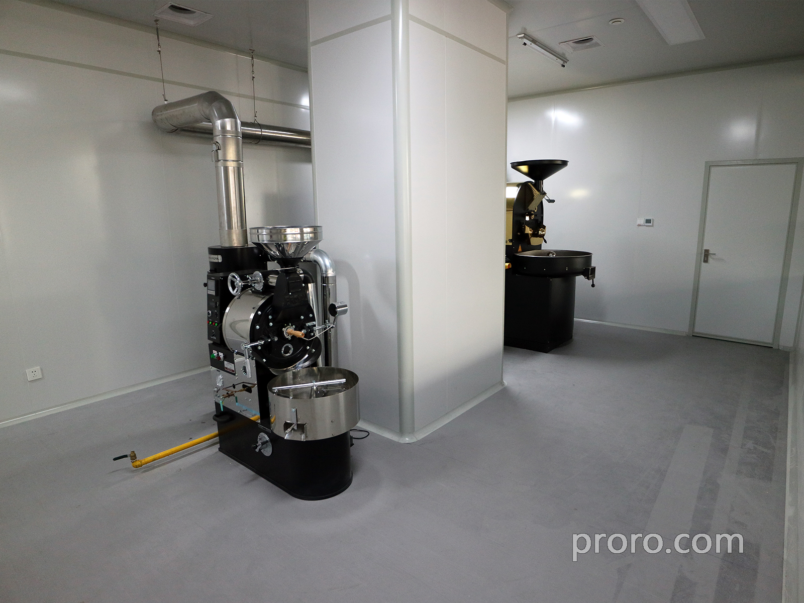  PROBAT / FUJIROYAL 富士皇家咖啡烘焙机 后燃机 安装案例 - 杭州诗瓦娜咖啡工厂店。