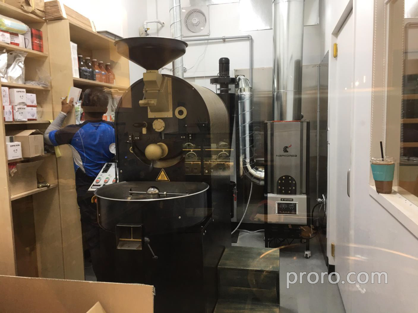 PROBAT 咖啡烘焙机 咖啡烘焙烟处理 后燃机 安装案例 - Touch Africa咖啡店