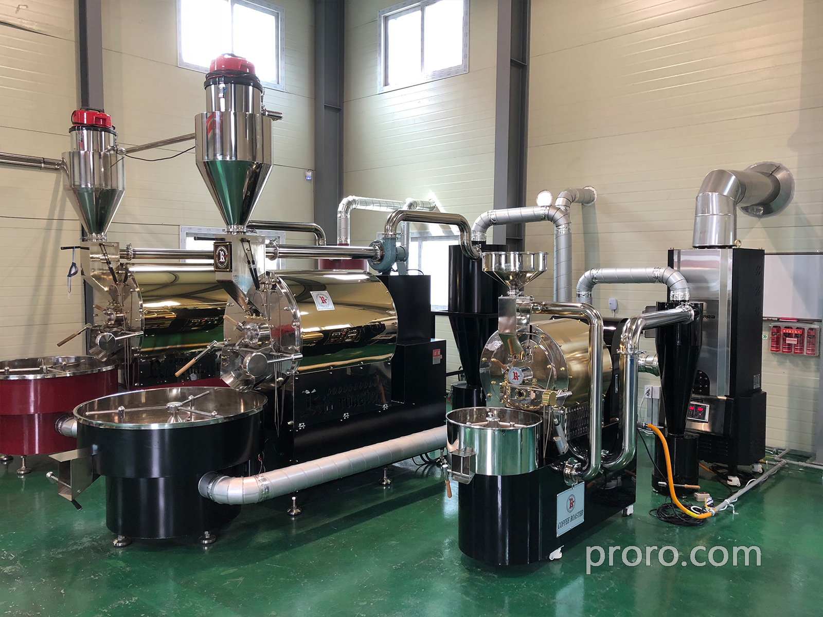 RIO 咖啡烘焙机 除烟消味 后燃机 安装案例 - Roasting Korea咖啡烘焙工厂。